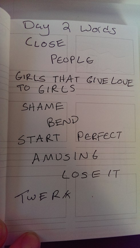 The final words/phrases... lol.