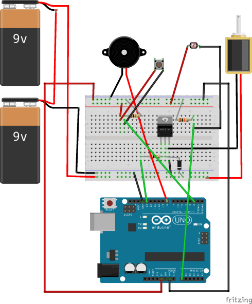 With the photoresistor added in!